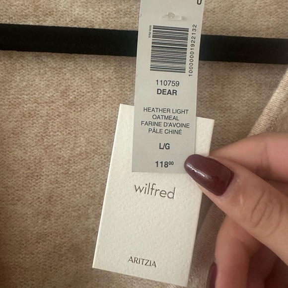 Aritzia Wilfred Dear Sweater - Heather Light Oatmeal - Picture 11 of 11